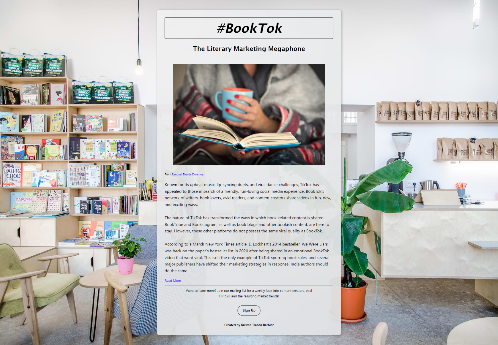 BookTok Landing Page